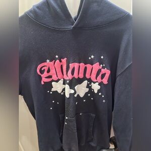 Spyder Atlanta Navy Hoodie with Pink and White Graphic